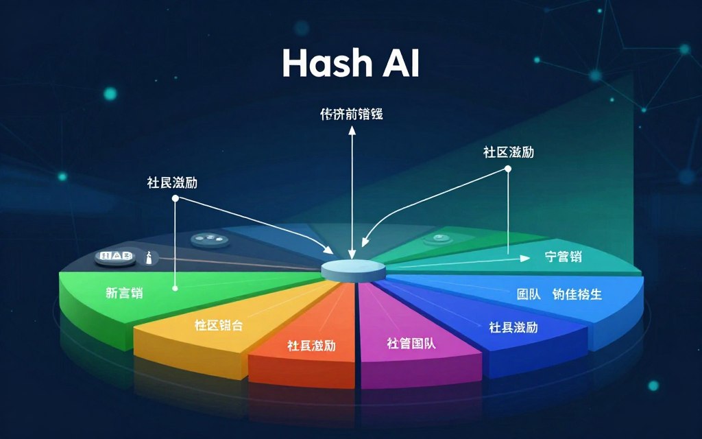 Hash AI tokenomics distribution chart